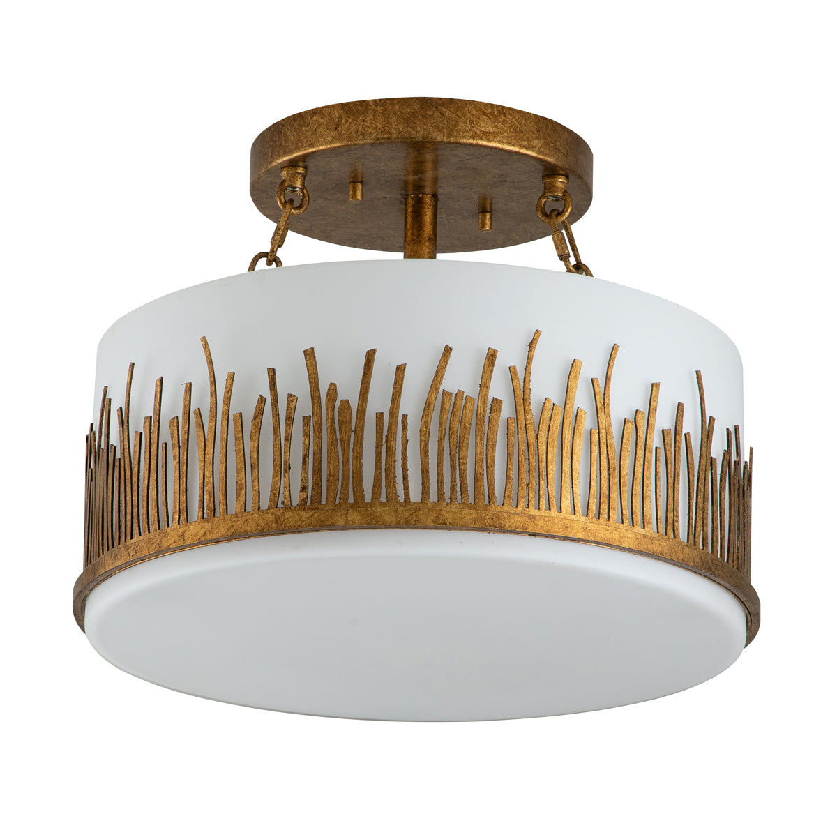 Gilded Nola Sawgrass 3 Light stropní svítídlo zlaté