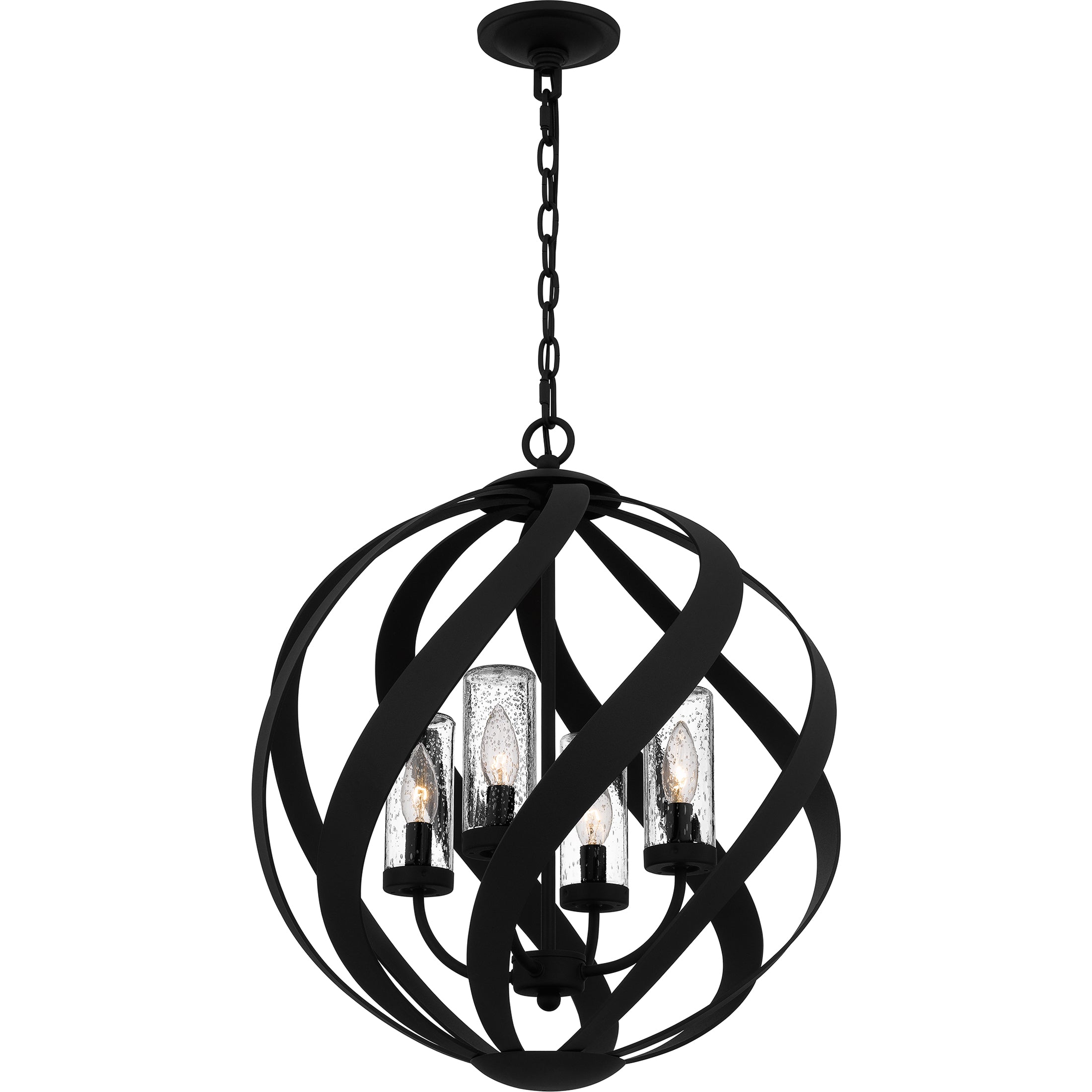 Quoizel Blacksmith závěsné svítidlo 19,5" stará černá